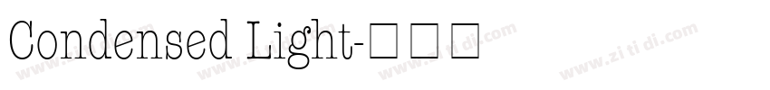 Condensed Light字体转换